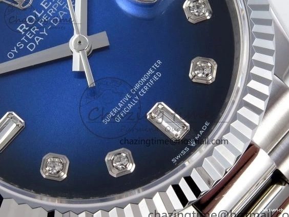 Diamonds 36 A2836 Dial on Day SS Edition Blue Date Best SS TWSF Bracelet 0411